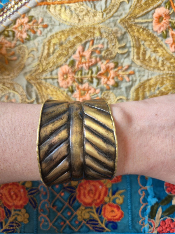 Brass Leaf Bracelet