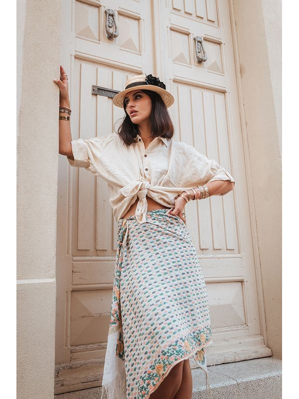 Oversized cotton shirt