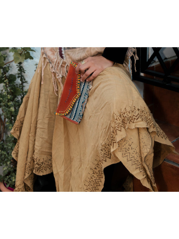 Slap block print skirt