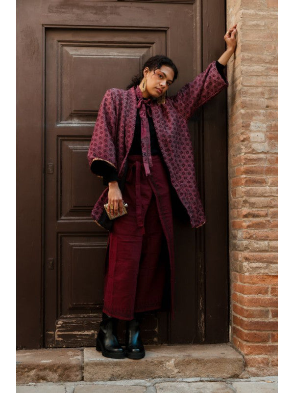 Pantalón Thai block print