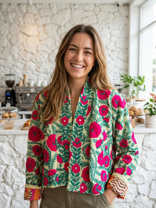 Chaqueta bohemia bordada
