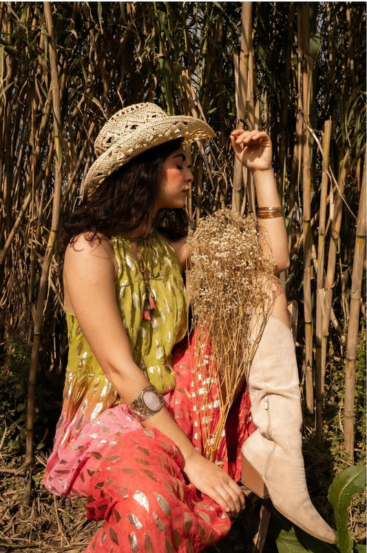 Vestido Neck Artdeco