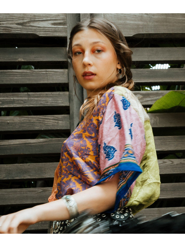 Patchwork Saree Shirt