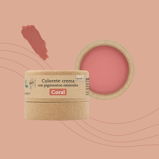Blush en crema con pigmentos minerales