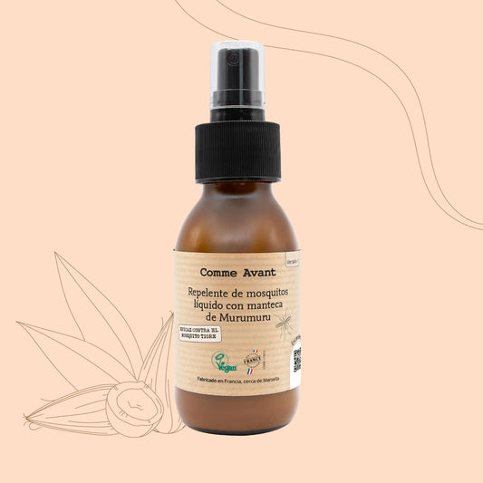 Repelente líquido para mosquitos con manteca de murumuru