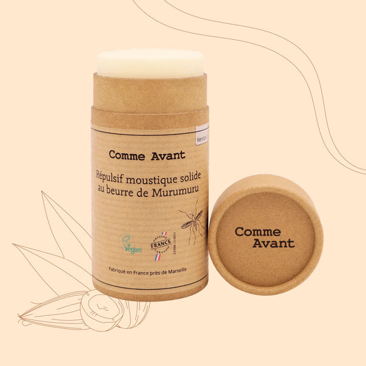 Repulsivo sólido anti-mosquitos a la mantequilla de murumuru